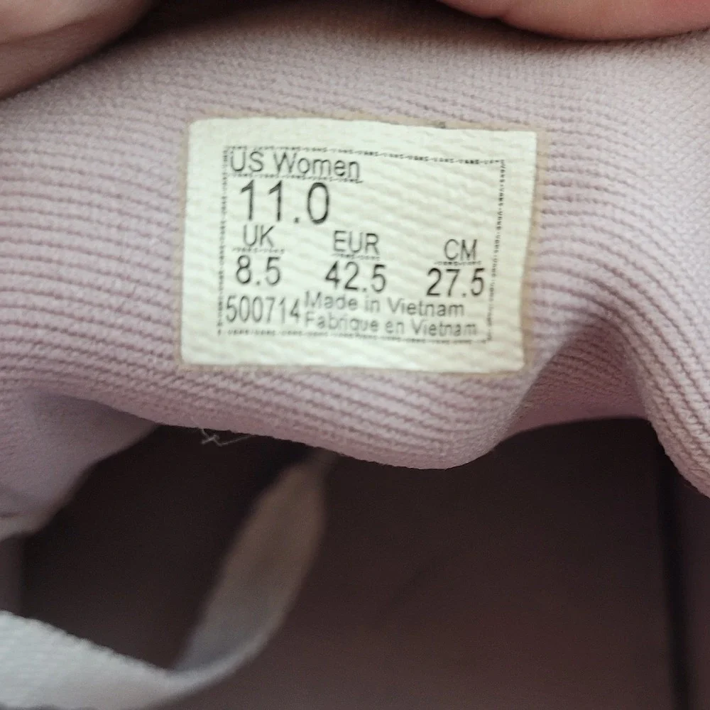 Vans Ward Low Top Sneakers Dusty Pink Rose Suede Canvas Womens 11‎ 500714